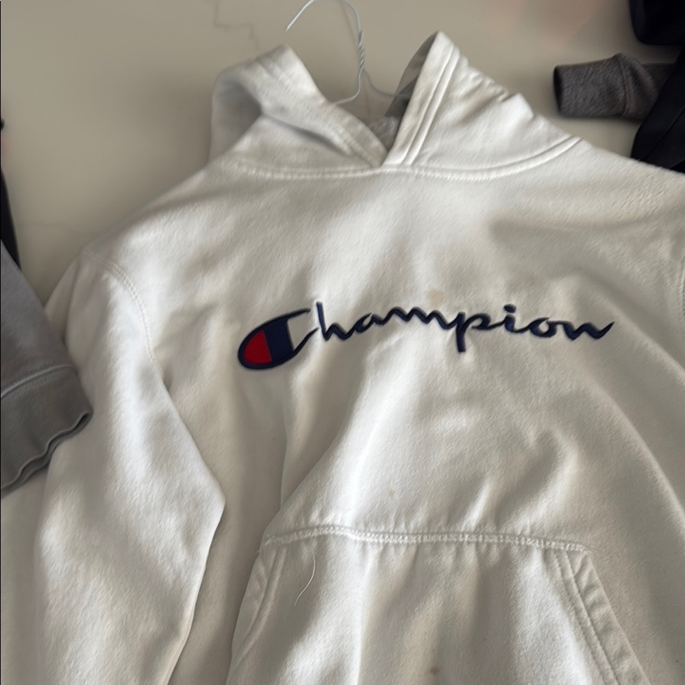 Champion White Hoodie